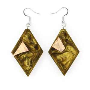 ต่างหูเรซินออกแบบใหม่โดดเด่นใหม่ต่างหูคุณภาพเยี่ยมของผู้หญิงทำมือคุณภาพแฟชั่นงานฝีมือจากโลกของ Humayun - Product Image 6