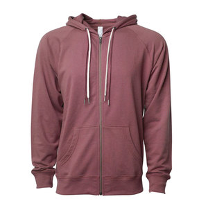 Vente en gros de sweat à capuche unisexe vierge uni écologique coupe ample tendance avec logo personnalisé 100% coton molletonné entièrement zippé - Product Image 5