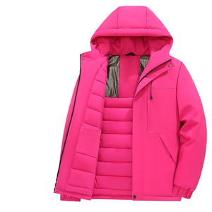 Chaqueta Casual de Invierno para Hombre J21888K, Nueva Tendencia 2025, Gruesa, Acolchada, con Capucha, Cortavientos, Cierre de Cremallera Frontal, Poliéster/Algodón, Softshell - Product Image 3