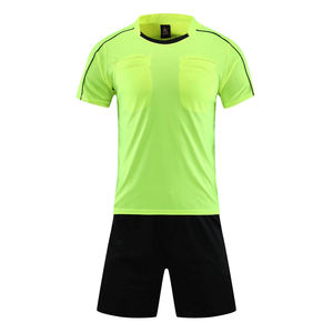 Conjunto de Uniforme de Árbitro de Fútbol Personalizado OEM, Camiseta de Manga Corta con Bolsillos y Pantalones Cortos Deportivos de Árbitro - Product Image 4