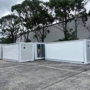 Maison conteneur extensible de 40 pieds prête à l'emploi 3 chambres à coucher portable mobile petite maison villa préfabriquée panneau sandwich en acier - Product Image 1