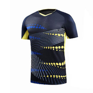 Uniforme DE TENIS transpirable de alta calidad para hombre, uniforme de tenis sublimado con cuello redondo, logotipo de equipo personalizado de todos los tamaños - Product Image 2