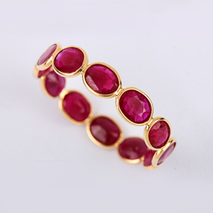 Real piedras preciosas 18k oro diseño de boda diamante anillo anillos boda banda oro azul de compromiso de zafiro, anillo de banda bien proveedor de joyas - Product Image 6