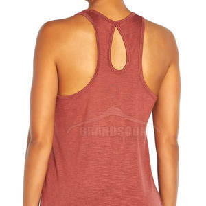 Débardeur sans manches décontracté pour femmes de conception OEM pour l'été vente en ligne de tissu tricoté respirant - Product Image 3