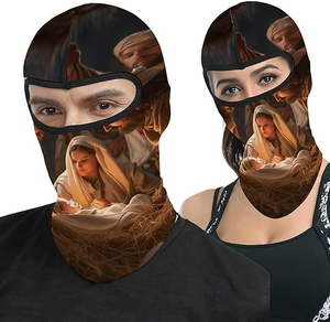 Alta calidad Unisex poliéster Popular gran oferta invierno cálido un agujero sublimación impresión Camo Color diseño pasamontañas máscara - Product Image 1