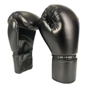Guantes de boxeo de cuero PU con logotipo personalizado, buena calidad, transpirables, de talla grande, impermeables, ropa deportiva de Kickboxing de 8oz para competición - Product Image 5
