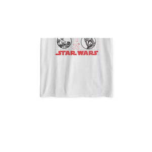 T-shirt ibrida da uomo con grafica Star Wars Kanji, 100% cotone jersey, t-shirt stampata per fitness, bianca, taglia grande - Product Image 3
