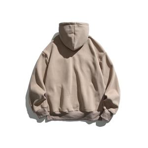 Ensemble sweat-shirt à capuche personnalisé Streetwear unisexe sweats à capuche en coton à impression bouffante sweats à capuche pour hommes - Product Image 3