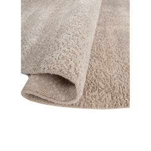 Alfombra Entropy Ivory de Lana y Seda de Bambú Anudada a Mano, 10 mm, Rectangular, Abstracta, para el Hogar, Pasillo, Habitación, Color Sólido -LRB (1826) - Product Image 2