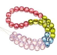 Perles de quartz facettées multicolores de 8 mm, brin de 14 pouces, pierres précieuses œil de tigre et agate certifiées par un tiers pour la fabrication de bijoux