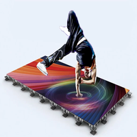 Interaction du capteur Capteur intégré Piste de danse P2.9 P3.91 P4.81 Affichage LED Carrelage de scène 500x1000mm Écran de piste de danse à LED