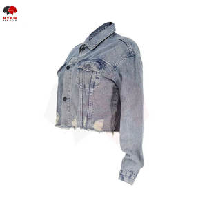 Veste en jean pour femmes tendance avec un design classique, des coutures solides et une coupe confortable - Product Image 6