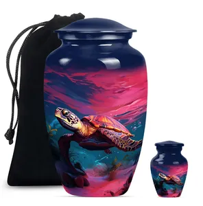 Turtle Cremation Urn Human <b>Ashes</b> Red Ocean <b>Ashes</b> Memorial <b>Keepsake</b> - Product Image 2
