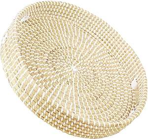 Stylish Eco-Friendly Vietnam Handwoven Round Seagrass <b>Storage</b> <b>Basket</b> Hot Trendy for Home Decor and Serving - Product Image 1