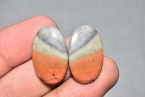 Pares de Jaspe Policromado Natural Suelto, Pares Combinados para Pendientes, Joyería de Moda Policromada de Grado Premium - Product Image 3