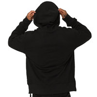 Sweat-shirts d'usine 500 g/m² Nouveau design imprimé pour homme, à capuche, basique, oversize, 100% coton, noir, sans cordon, doublé, automne, personnalisable