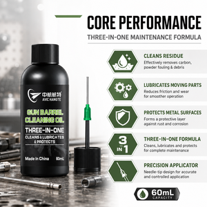 Aceite <span class=keywords><strong>de</strong></span> Limpieza para Cañones <span class=keywords><strong>de</strong></span> Pistola <span class=keywords><strong>de</strong></span> 60 ml, Lubricante Sintético para Armas con Aplicador <span class=keywords><strong>de</strong></span> Aceite, Aceite <span class=keywords><strong>de</strong></span> Mantenimiento CLP 3 en 1 - Product Image 3