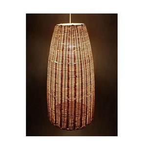Lámpara Colgante Decorativa Vintage Hecha a Mano de Hierro y Ratán con Luz LED Blanca Cálida para Cocina o Comedor - Product Image 6