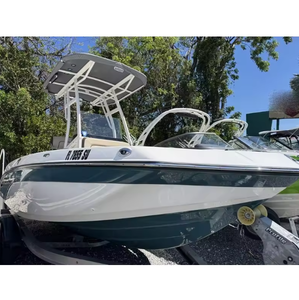 Bateau de pêche d'occasion 2021, haute performance, pour les aventures familiales, design de console centrale, sport et loisirs, bateau de plaisance 19 pieds avec remorque - Product Image 4