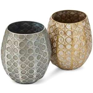 Macetas y macetas con textura de Metal hechas a mano para decoración de interior, florero, decoración navideña, decoración del hogar y sala de estar - Product Image 1