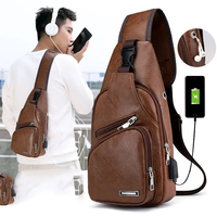 Sacs à main en cuir à la mode pour homme, sac à dos à une épaule pour Sports de plein air, sac pour homme de haute qualité