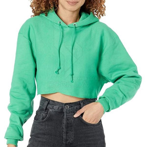 Sudadera con Capucha Corta de Corte Regular Personalizada para Hombre, Ropa Casual de Invierno, Sudadera con Logotipo Frontal, 100% Algodón Bordado por HI 2026 - Product Image 1