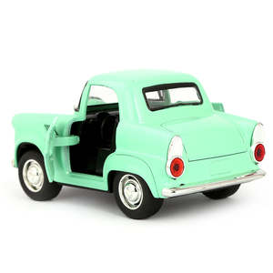 Voiture en métal à friction - Cyan - Product Image 3