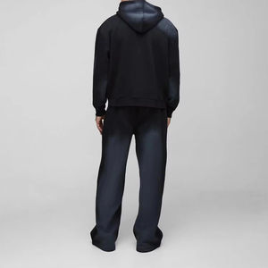 Survêtement d'hiver à la mode pour hommes avec pull à capuche et pantalon de jogging confortable 100% coton coupe-vent Logo personnalisé tarif de gros - Product Image 2