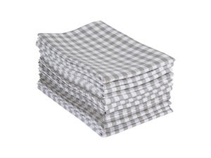 Serviette de cuisine à motif de rayures de golf 100% coton à séchage rapide et durable pour un usage domestique Techniques tissées à carreaux bleus - Product Image 2