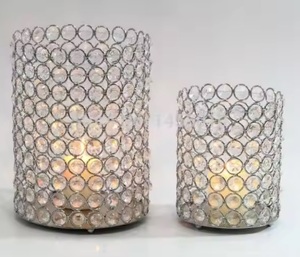 Portavelas Votivo de Metal Hecho a Mano con Diseño Moderno, Portavelas para Velas de Té con Acabado Plateado, Decoración para Bodas y Navidad - Product Image 4