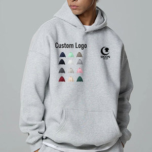 Nouveaux hommes à la mode grande taille sweats à capuche d'hiver 100% coton décontracté demi-poche zippée respirant séchage rapide - Product Image 1