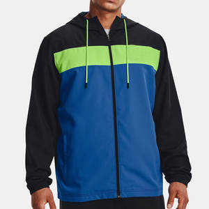 Bloc de couleur hommes hiver sweats à capuche logo personnalisé sweat 2022 veste tempête Sport style coupe-vent - Product Image 2