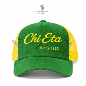 Gorra Trucker Personalizada Chi Eta Phi, Gorra de Malla de Alta Calidad con Bordado Informal, Visera Curva de Espuma con Cierre a Presión - Product Image 2