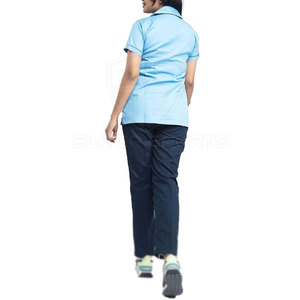 Trajes de fregado de enfermería con logotipo personalizado de alta calidad, uniformes médicos con bolsillos elásticos, juegos de fregado de tela de lona - Product Image 6
