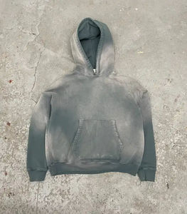 Sudaderas con Capucha Unisex 100% Algodón, Ecológicas, Transpirables, Diseño Sólido, Estilo Otoñal, Logotipo Personalizado Bordado, Venta al Por Mayor - Product Image 4