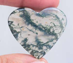 มอสส์อาเกตหัวใจ,พลอยโมราหลวมพลังแสงอาทิตย์แบบธรรมชาติราคาขายส่งจำนวนมากพร้อมขาย - Product Image 1