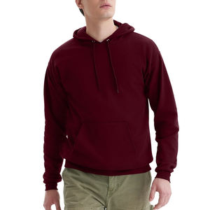 Sweats à capuche en coton pour hommes sweat à capuche en éponge française poids lourd surdimensionné Hip Hop Streetwear mode pull sweats à capuche unis pour hommes - Product Image 1