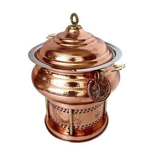 Marteau moderne doré antique design en métal ensemble de chauffe-plats décoratifs standard pour mariage et hôtel - Product Image 3