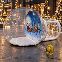 Tente bulle transparente gonflable portable en PVC pour enfants, fête, jardin, événement, décoration de Noël en extérieur