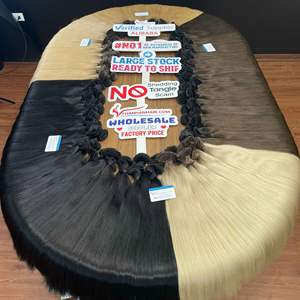 ผมต่อแบบชาวเวียดนามแท้100% เส้นผมแบบมัดมือสี1B แบบ Remy ธรรมชาติ - Product Image 4