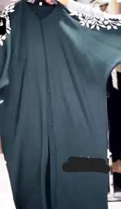 Vêtements musulmans traditionnels modernes, élégants et modestes pour femmes, style abaya ethnique brodé à la main Dubaï-Accessoire inclus - Product Image 2