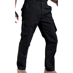 Pantalones Cargo Tácticos Personalizados de Cintura Alta, Rectos, con Múltiples Bolsillos, Transpirables, Ligeros, con Cierre de Cordón, Impermeables para Hombre - Product Image 1