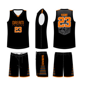Kit de basket-ball respirant pour hommes, uniforme de sport personnalisé pour équipe club, uniforme de basket-ball imprimé par sublimation - Product Image 2