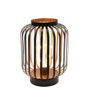 Hot Selling Latest Modern Decorative Unique Brass Round Shape Metal <b>Table</b> Lamp High Selling for Home Hotel <b>Bedside</b> Decor - Product Image 5