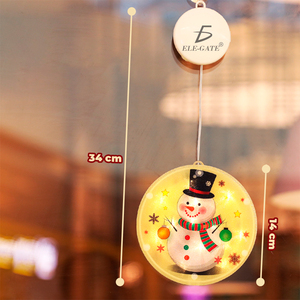 Luci LED a stringa bianche calde in PVC per Natale, IP65, a batteria, con funzione lampeggiante per casa e feste, con ventosa - Product Image 2