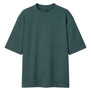 เสื้อยืดปักลายสีทึบโลโก้ผ้าฝ้าย100% ลูกเรือเสื้อยืดฟิตเนสผู้ชายใส่ได้ทุกเพศ - Product Image 4