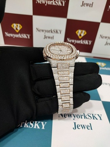 Reloj Moissanite antiguo más vendido con diamante de claridad VVS disponible listo para stock precio al por mayor - Product Image 3