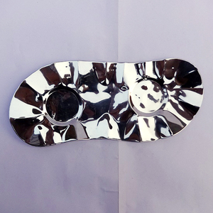 Germen Plateau à fruits en forme de cœur en aluminium de haute qualité fini brillant pour la maison, l'hôtel et le restaurant au tarif de gros - Product Image 3