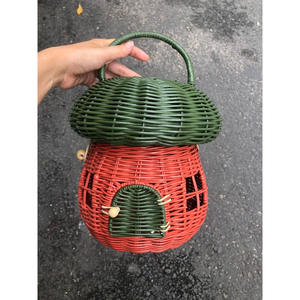 Décoration de cloche de Noël en rotin naturel lavé blanc Ornements en osier naturel Ornements de Noël Boho Personnaliser dans HNH Craft Vietnam - Product Image 3