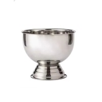 Bol à vin réfrigérant en métal, bols à glace pour champagne, forme ronde, refroidisseur à vin pour bière, boissons gazeuses, hôtels, fêtes, barware